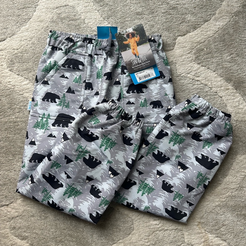 Jan & Jul Kids Fleece Lined Rain Pants